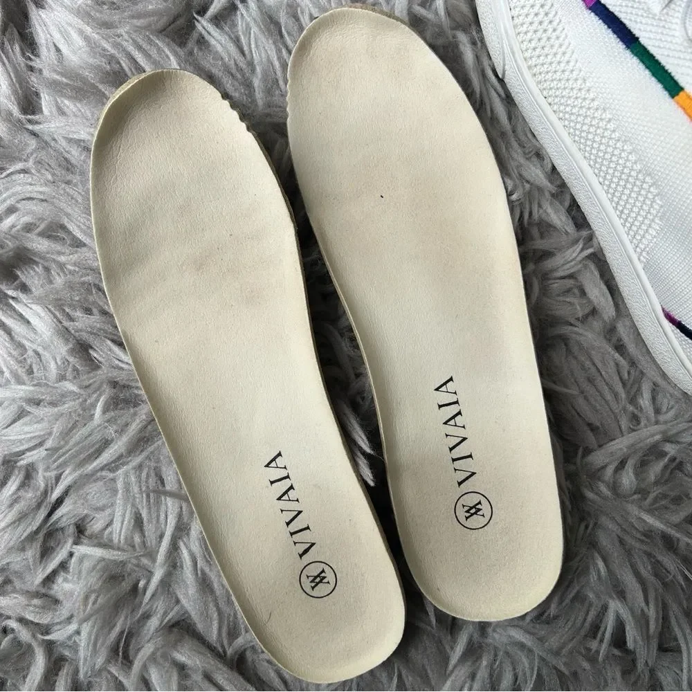 Vivaia Kama rainbow white lace up sneakers women’s shoe size 8 - Picture 11 of 11